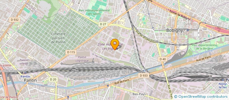 localisation de l'entreprise D'DISTRIBUTION  BOBIGNY