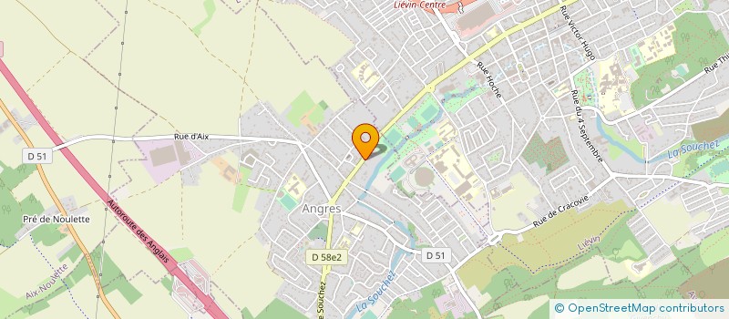 localisation de l'entreprise D.DK HOLDING à ANGRES