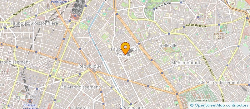 localisation de l'entreprise D. DOS SANTOS & F. PRADINES  PARIS