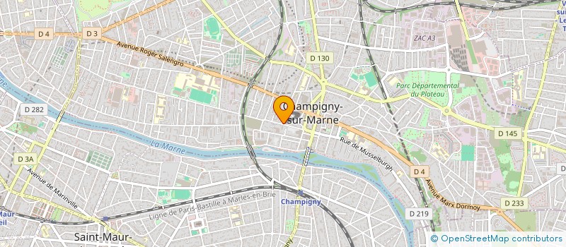 localisation de l'entreprise D E 2 C à CHAMPIGNY-SUR-MARNE