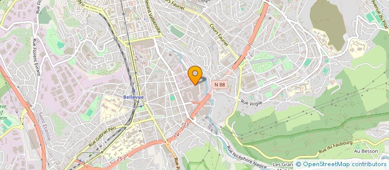 localisation de l'entreprise D E B à SAINT-ETIENNE