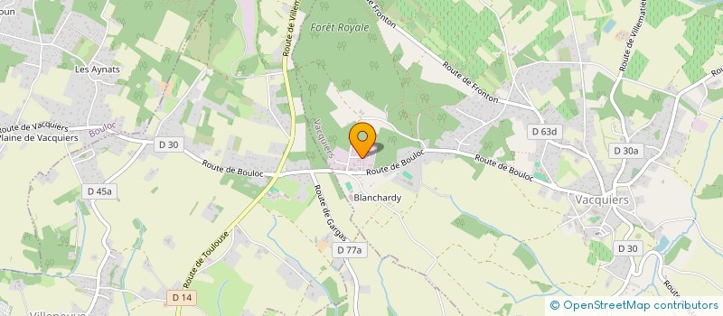 localisation de l'entreprise D.E.B  VACQUIERS