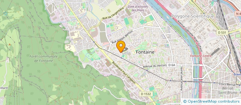 localisation de l'entreprise D.E.B.A.  FONTAINE