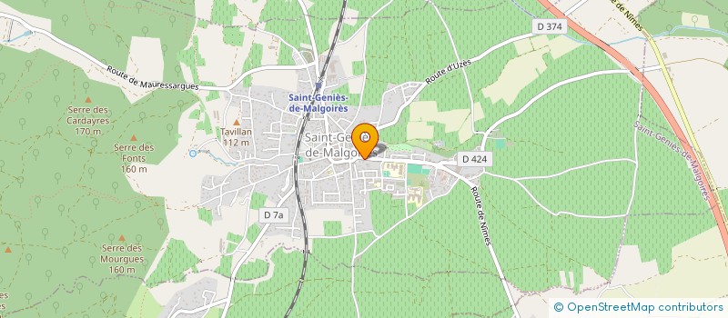 localisation de l'entreprise D.E.C MENUISERIE à SAINT-CHAPTES