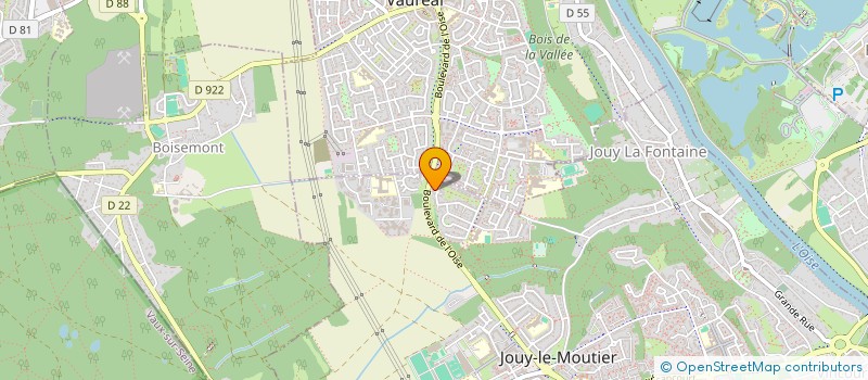 localisation de l'entreprise D.E.E-CLIM  JOUY-LE-MOUTIER