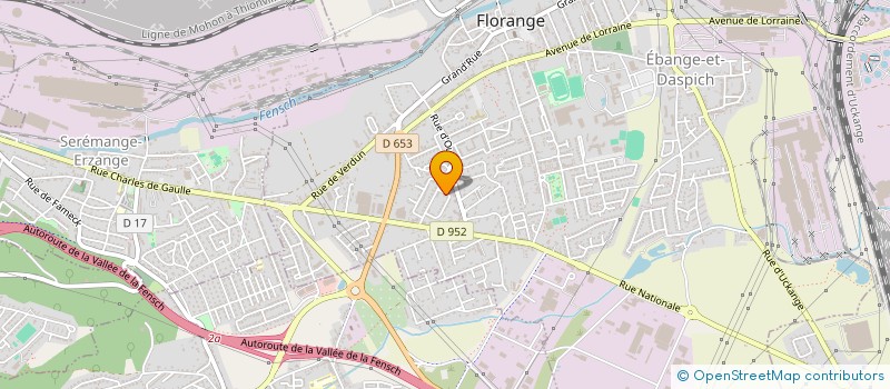 localisation de l'entreprise D.E.F.  FLORANGE