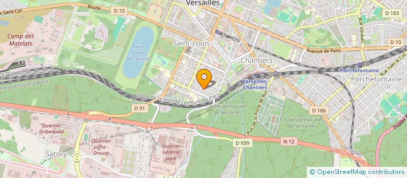 localisation de l'entreprise D.E.F.F. CONSEIL  VERSAILLES
