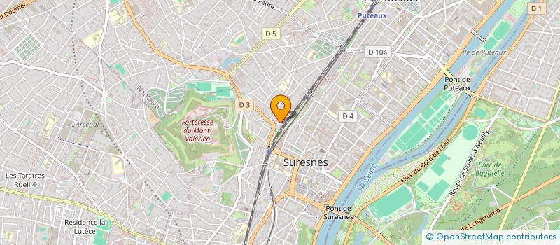 localisation de l'entreprise D.E.F.I. à SURESNES