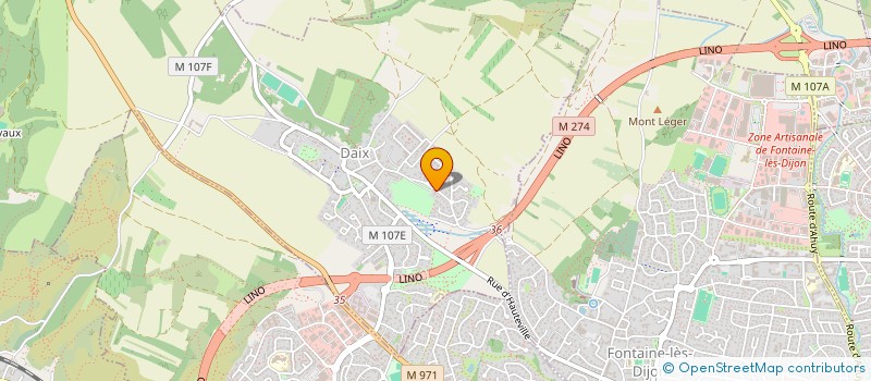 localisation de l'entreprise D.E.F.I.I.  DAIX