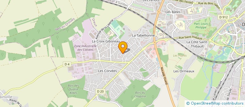 localisation de l'entreprise D.E.F. PEINTURE à VERNOUILLET