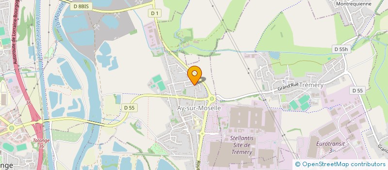 localisation de l'entreprise D E FORET 57  AY-SUR-MOSELLE