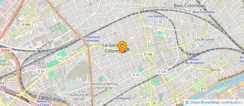 localisation de l'entreprise D E J à LA GARENNE-COLOMBES