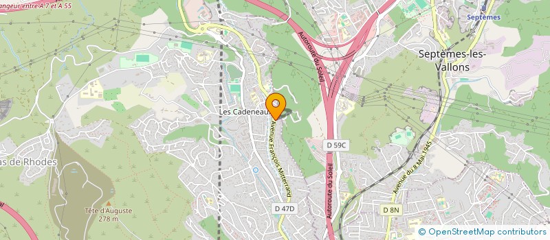 localisation de l'entreprise D.E.K à LES PENNES-MIRABEAU