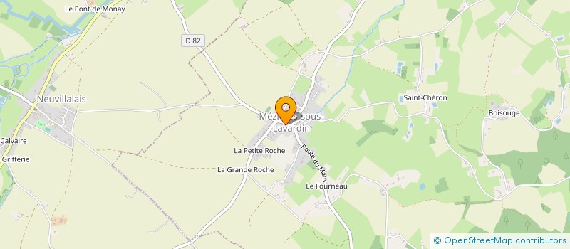 localisation de l'entreprise D.E.L.A.C.  MEZIERES-SOUS-LAVARDIN