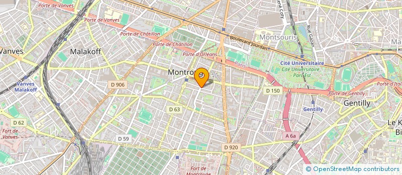 localisation de l'entreprise D E L OPPORTUNISTE  MONTROUGE
