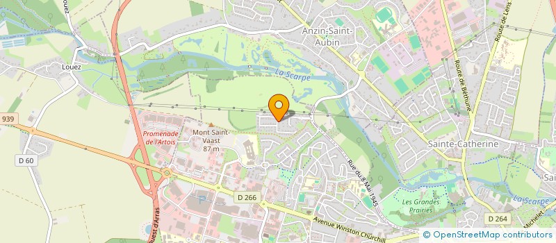 localisation de l'entreprise D.E.L.S.K. FINANCES à ARRAS