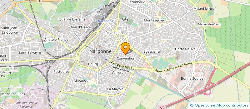 localisation de l'entreprise D.E.L.T.A.  NARBONNE