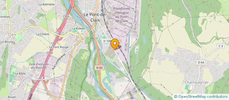 localisation de l'entreprise D.E.L.T.A IMMOBILIER  LE PONT-DE-CLAIX