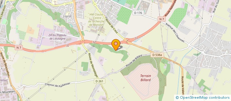 localisation de l'entreprise D.E.M à VALENCE