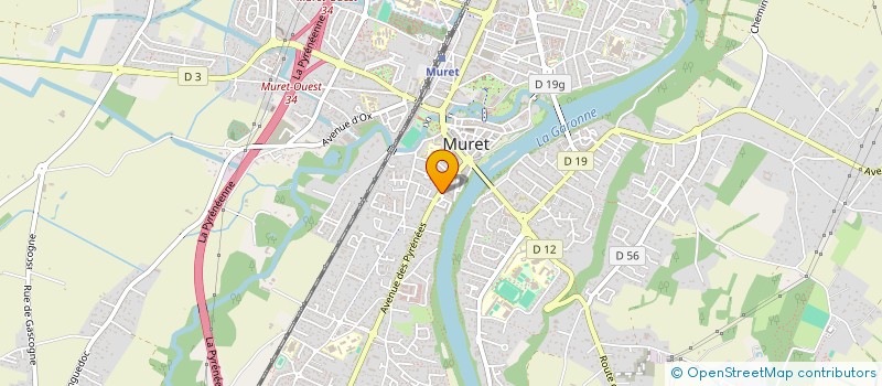 localisation de l'entreprise D.E.M.A à MURET