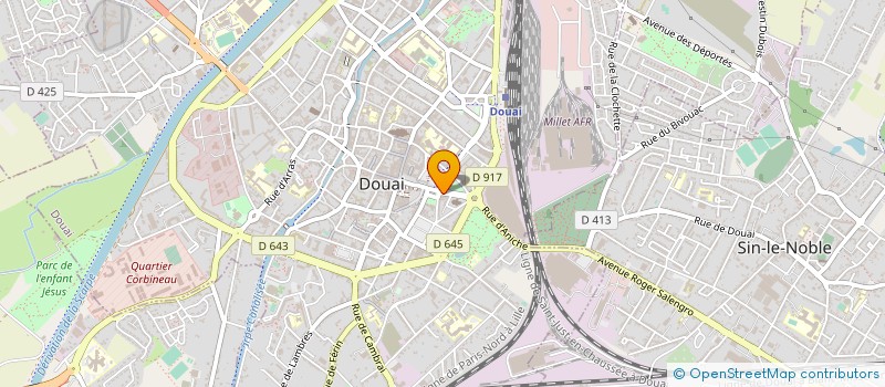 localisation de l'entreprise D.E.M.DUB à DOUAI