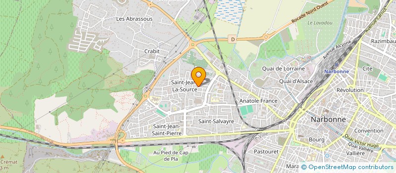 localisation de l'entreprise D.E. MENCI  NARBONNE