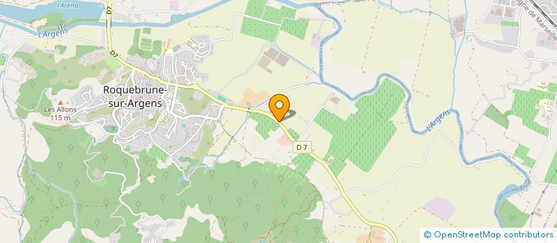 localisation de l'entreprise D.E.N à ROQUEBRUNE-SUR-ARGENS
