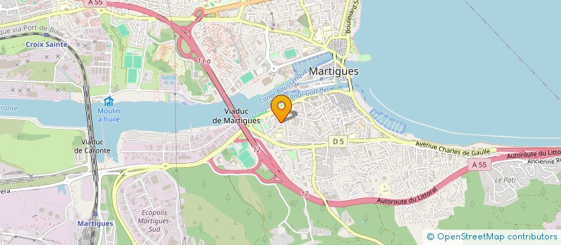 localisation de l'entreprise D E P H  MARTIGUES