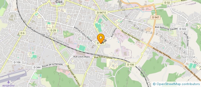 localisation de l'entreprise D E P H I E à DAX
