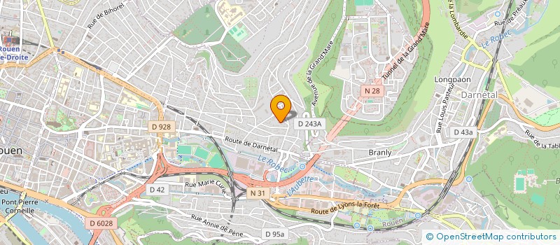 localisation de l'entreprise D E P S à ROUEN