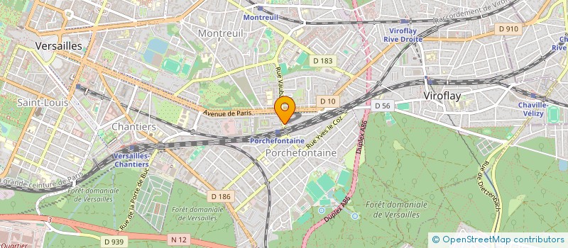 localisation de l'entreprise D E P SERVICES à VERSAILLES