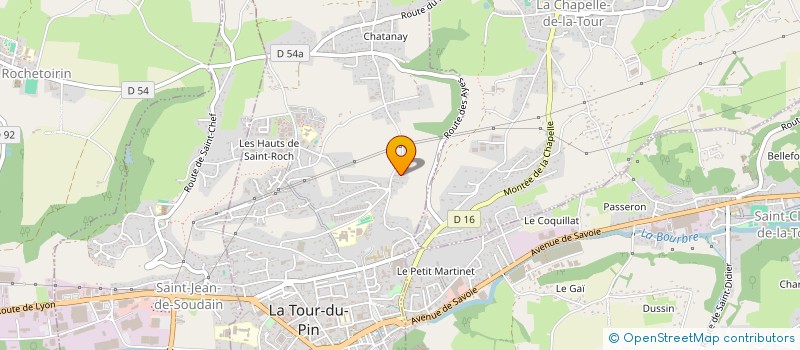 localisation de l'entreprise D.E. & PARTENAIRES  LA TOUR-DU-PIN