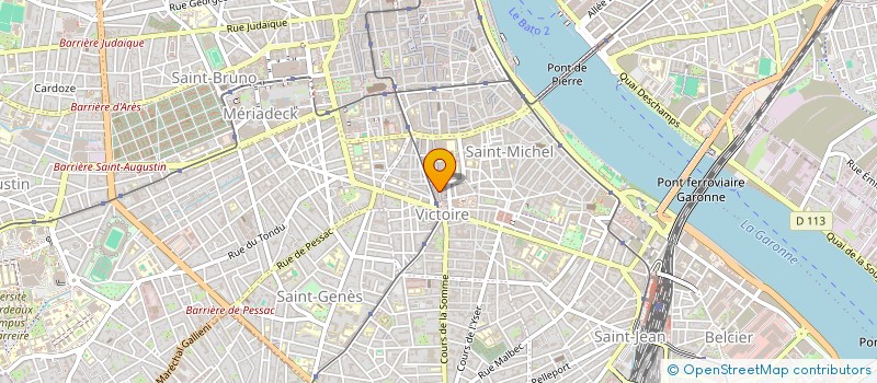 localisation de l'entreprise D&E PARTNERS  BORDEAUX