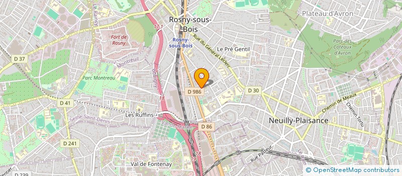 localisation de l'entreprise D.E.S  ROSNY-SOUS-BOIS