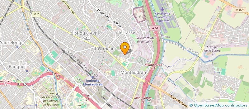 localisation de l'entreprise D E S A à TOULOUSE
