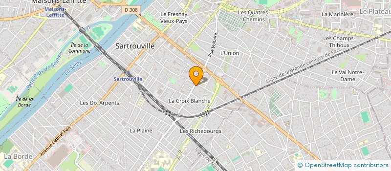 localisation de l'entreprise D.E.S. BATIMENT à SARTROUVILLE