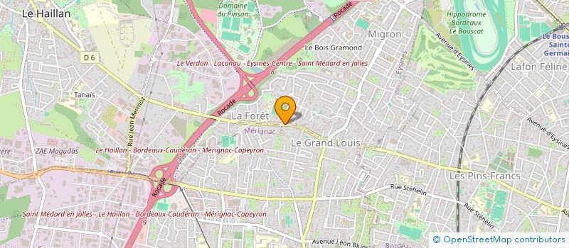 localisation de l'entreprise D.E.S FRANCE à EYSINES