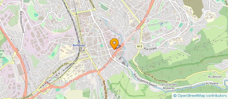 localisation de l'entreprise D.E.S.I  SAINT-ETIENNE