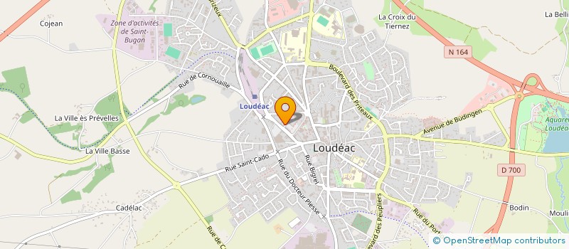 localisation de l'entreprise D.E.S. PROFESSIONNEL à LOUDEAC