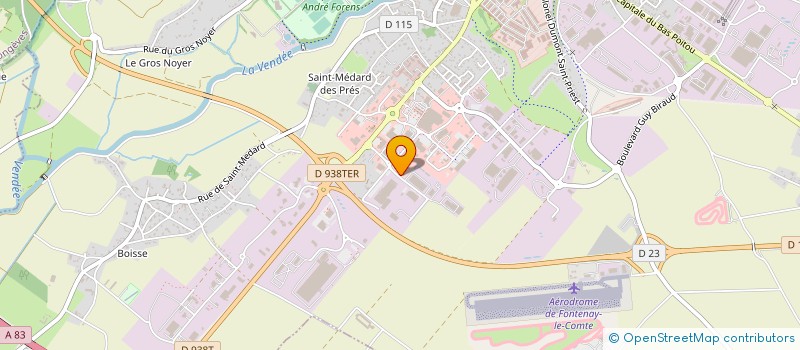 localisation de l'entreprise D.E.S. PROPRETE à FONTENAY-LE-COMTE
