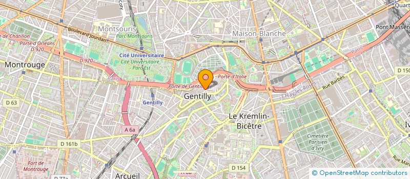 localisation de l'entreprise D E S R  GENTILLY