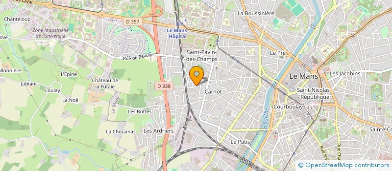 localisation de l'entreprise D.E. SERVICES à LE MANS