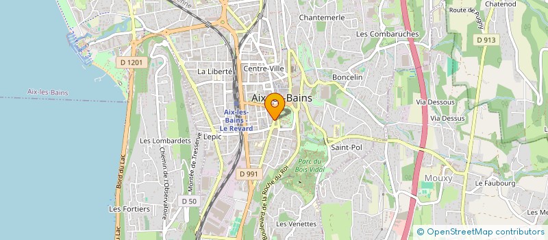 localisation de l'entreprise D.E.T.C.  AIX-LES-BAINS