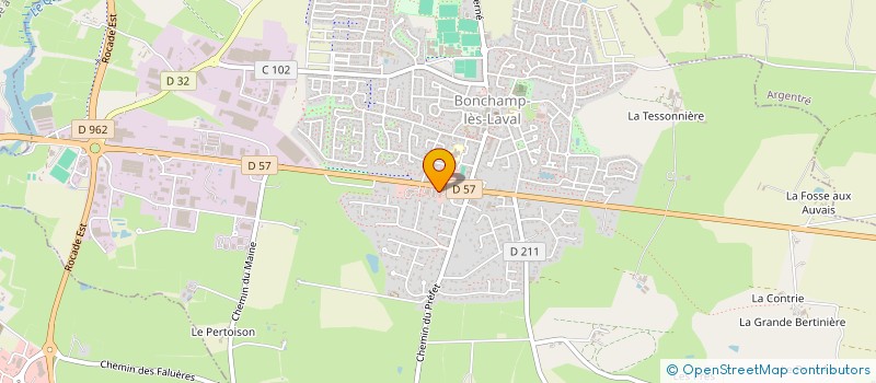 localisation de l'entreprise D'ECO FLAMME à BONCHAMP-LES-LAVAL