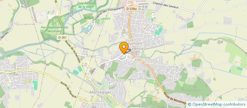 localisation de l'entreprise D'ECOLE  BEAUMONT-LES-VALENCE