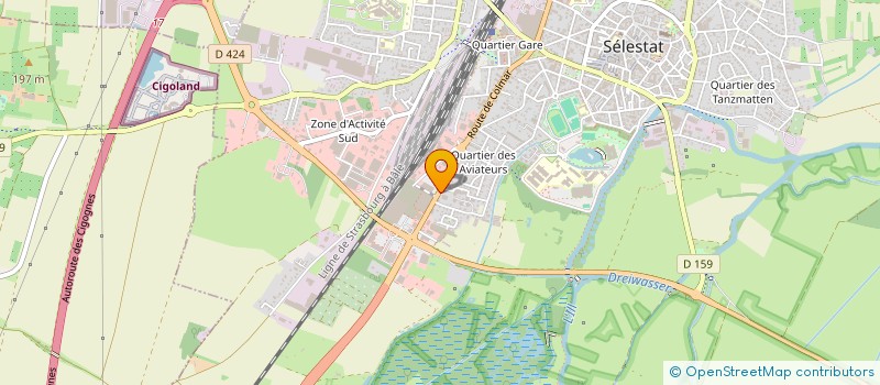 localisation de l'entreprise D'ECOLIGHTING à SELESTAT