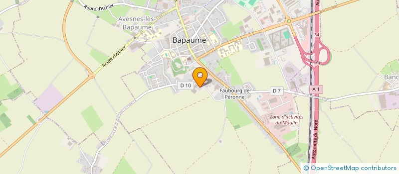 localisation de l'entreprise D'ECOUST  BAPAUME