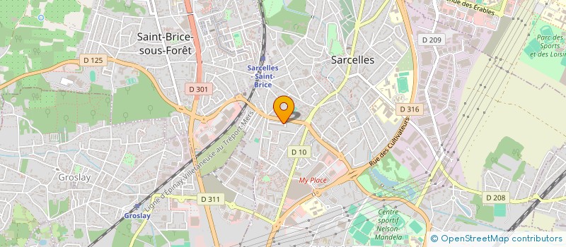 localisation de l'entreprise D'ELIA à SARCELLES