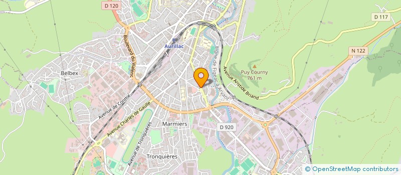 localisation de l'entreprise D'EMAIL ET D'IVOIRE SARL à AURILLAC