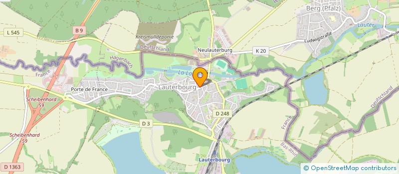 localisation de l'entreprise D'EN FACE  LAUTERBOURG